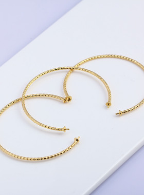 DIY珍珠配件麻花手镯空托