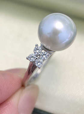 戒指空托DIYS925纯银时尚百搭