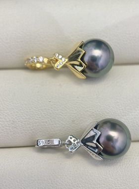 S925纯银哑光开口花苞遮瑕款吊坠