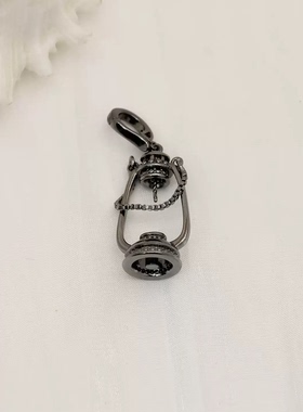 时尚复古油灯吊坠空托女