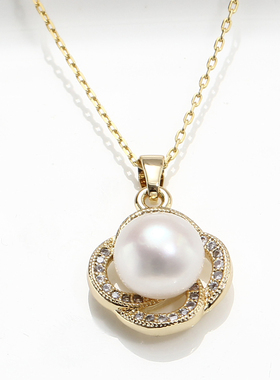 diy国产包金锆石珍珠空托