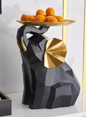 北欧轻奢象软摆件创意客迎宾