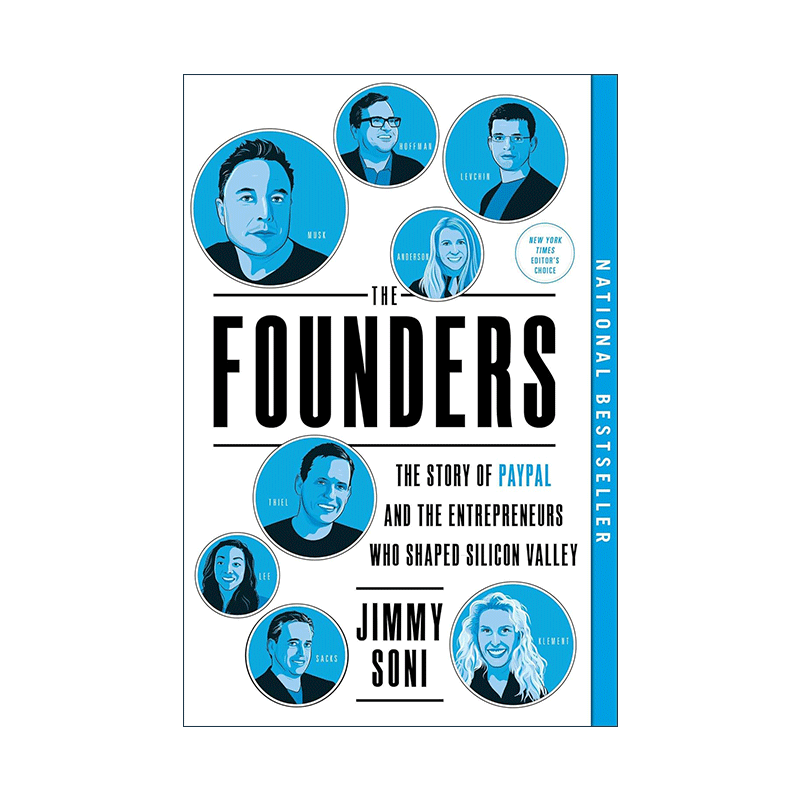 英文原版 The Founders 创始人 硅谷企业家的故事 Jimmy Soni 英文版 进口英语原版书籍 - 图0