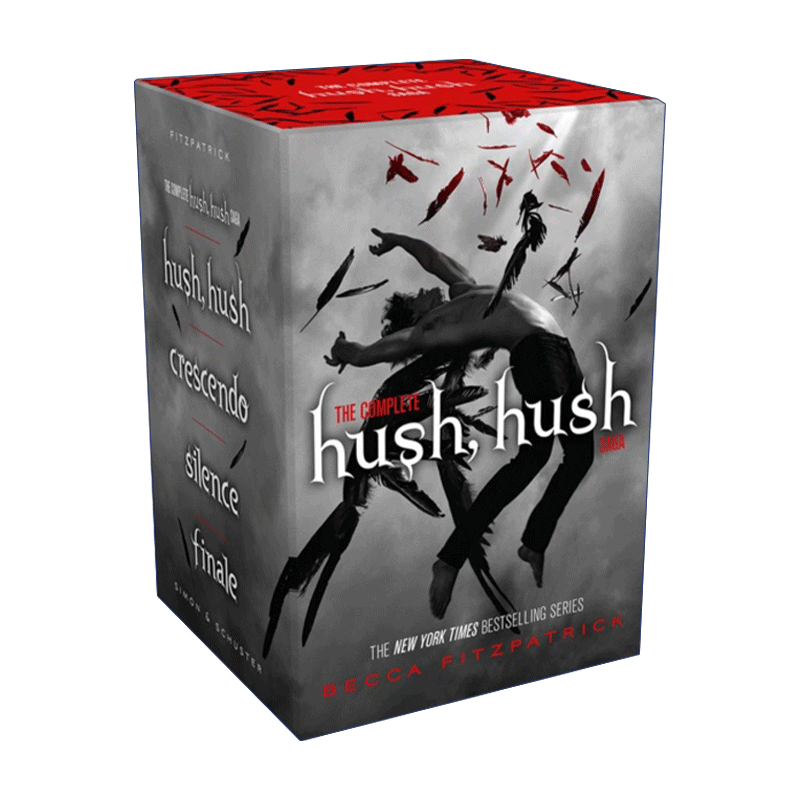 英文原版 The Complete Hush  Hush Saga Boxed Set 天使临城 1-4盒装 暗夜天使 青少年悬疑小说 英文版 进口英语原版书籍 - 图0