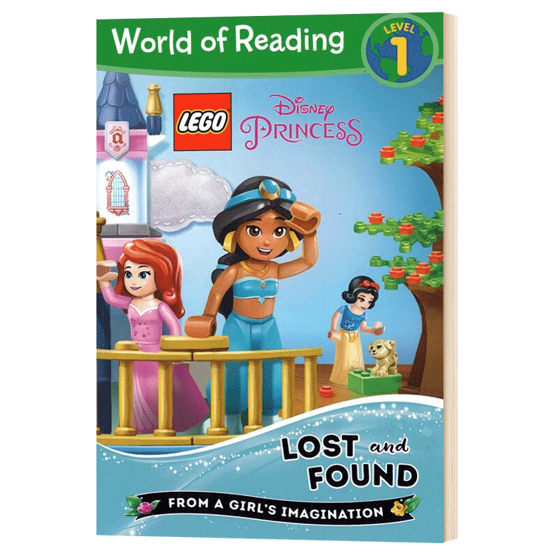 迪士尼儿童绘本分级读物第1级乐高城市女孩公主系列World of Reading LEGO Disney Princess: Lost and Found(Level 1)英文版-图2