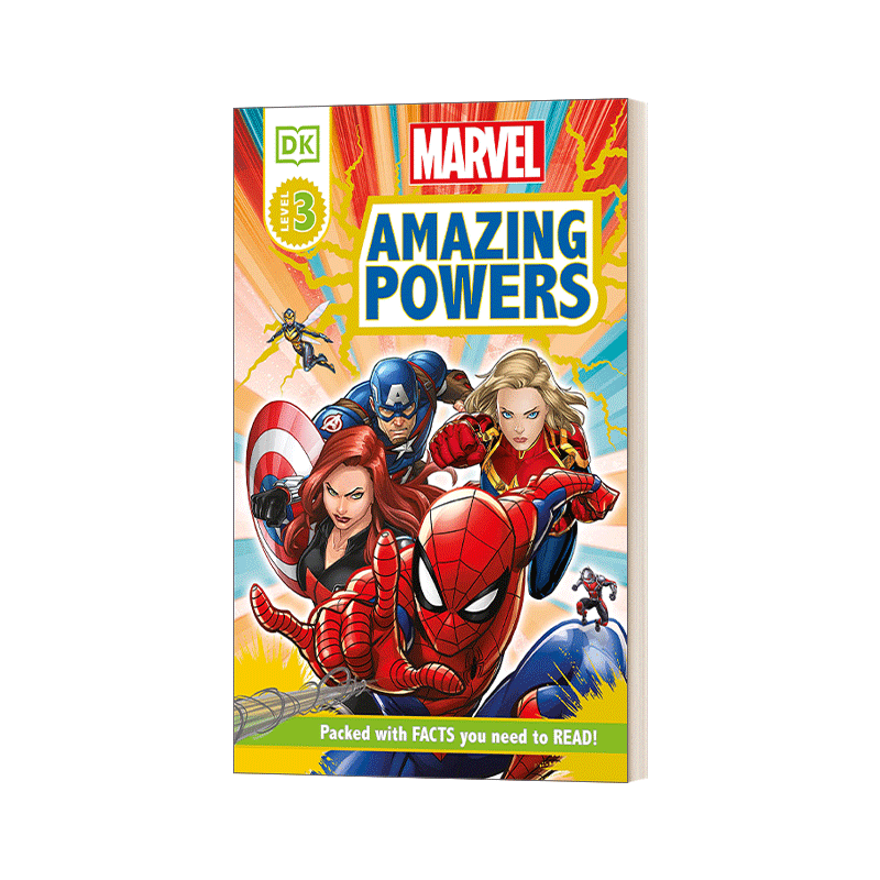 DK Readers Level 3: Marvel Amazing Powers DK分级读物L3 漫威神奇力量 - 图0