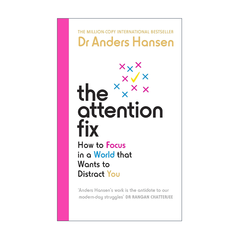 英文原版 The Attention Fix 注意力修复 在容易被分心的环境里恢复注意力 瑞典首席心理健康专家安德斯·汉森 进口英语原版书籍