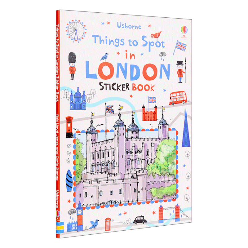英文原版 Things to Spot in London 伦敦城市指南 找找书贴纸活动书 英文版 进口英语原版书籍 - 图0