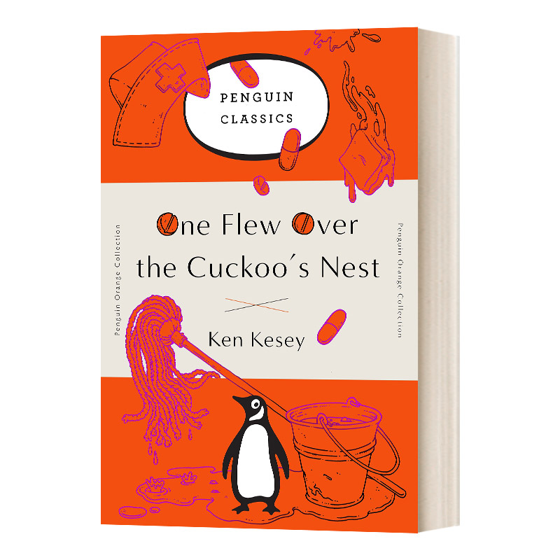 One Flew Over The Cuckoo's Nest Full Audiobook 飞越疯人院企鹅经典橘色收藏版毛边书 One Flew Over the Cuckoo's Nest英文原版小说进口英语书籍_虎窝淘