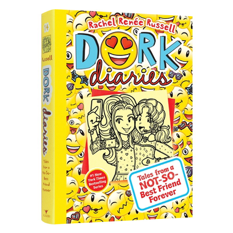 怪诞少女日记14 精装 Dork Diaries 14 女版小屁孩 朵拉日记 英文原版儿童漫画 进口英语章节桥梁书籍