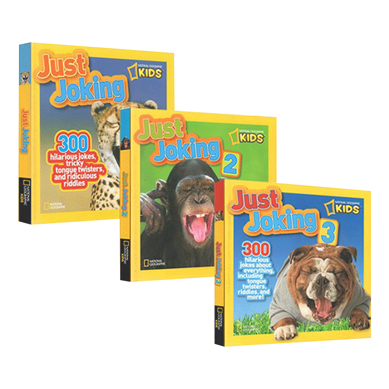 英文原版 National Geographic Kids Just Joking Collector's Set 国家地理儿童 孩子们开玩笑系列 1-3册礼盒装 英文版进口英语书 - 图0