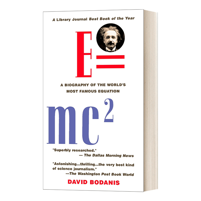 英文原版 E=mc2 A Biography of the World's Most Famous Equation E=mc2 世界上著名的方程式 David Bodanis 进口英语原版书籍 - 图0