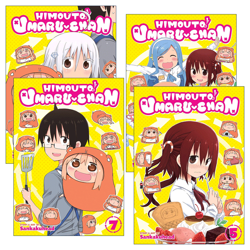 英文原版 Himouto! Umaru-Chan 干物妹！小埋系列5-8册 我家有个鱼干妹 同名动漫漫画 三角头 英文版 进口英语原版书籍