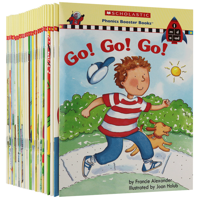 美国学乐英语自然拼读分级绘本30册全套 点读版 Scholastic Phonics 英文原版儿童启蒙英语阅读教材 Sight Words高频词汇学习书籍