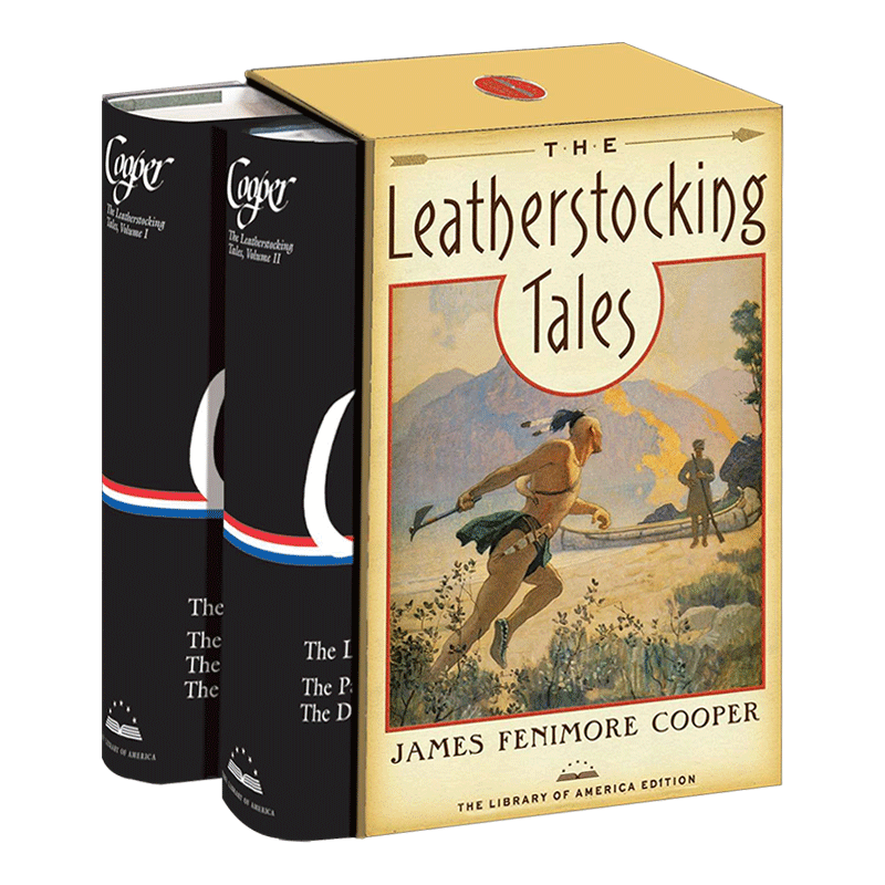 皮袜子故事集 美国图书馆盒装 精装 The Leatherstocking Tales a Library of America Boxed Set 英文原版历史小说 进口英语书籍