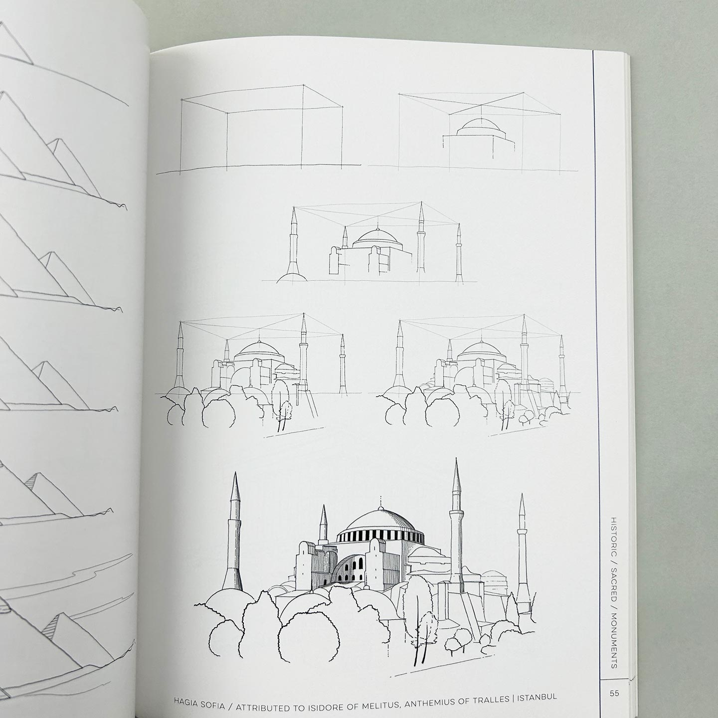 英文原版 Draw Like an Artist 像艺术家一样画画 100 座建筑物和建筑形式 英文版 进口英语原版书籍