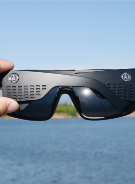 男士连体偏光太阳镜时尚运动休闲防风镜一体墨镜男砂黑色眼镜宽腿