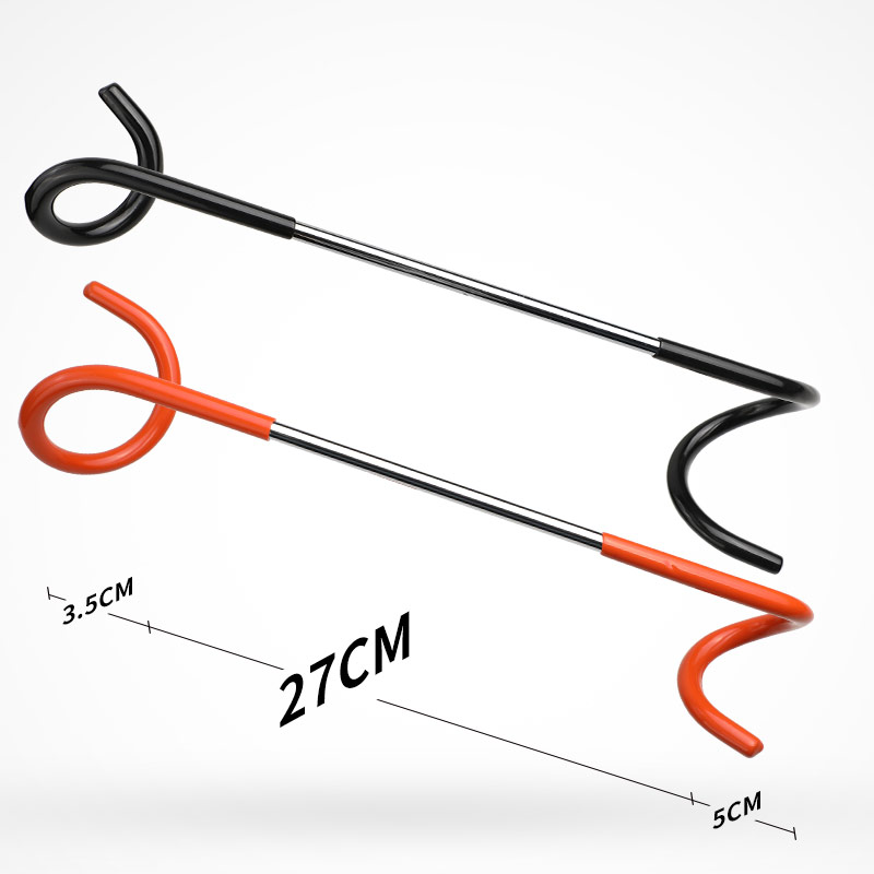 户外露营灯双向挂钩帐篷灯猪尾巴S形两头置物钩多功能不锈钢钩子