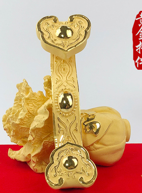 如意绒沙金摆件招财开业乔迁礼物