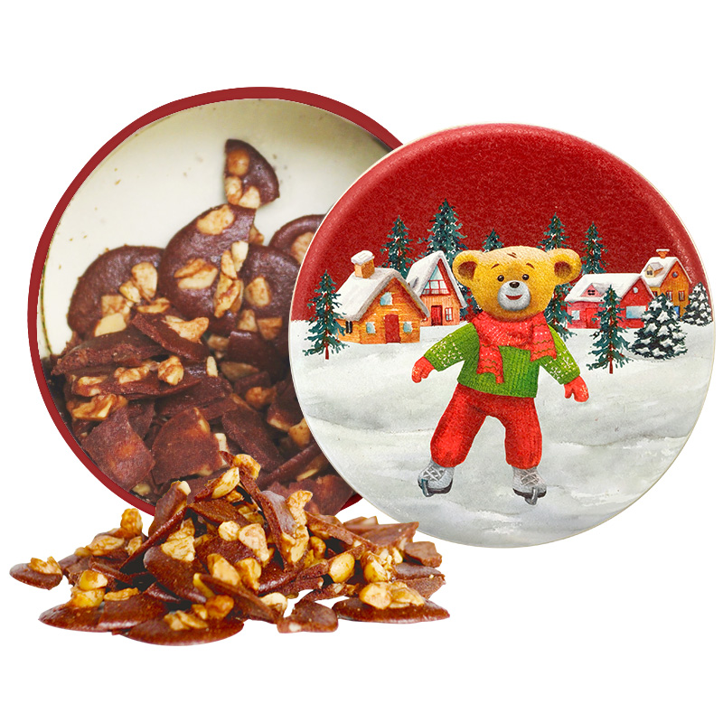 【可可脆】香港珍妮曲奇聪明小熊夏威夷果仁坚果巧克力脆片255g