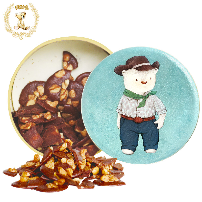 【可可脆】香港珍妮曲奇聪明小熊夏威夷果仁坚果巧克力脆片255g