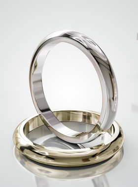 壹钻18K金轻奢刀臂婚戒可定制