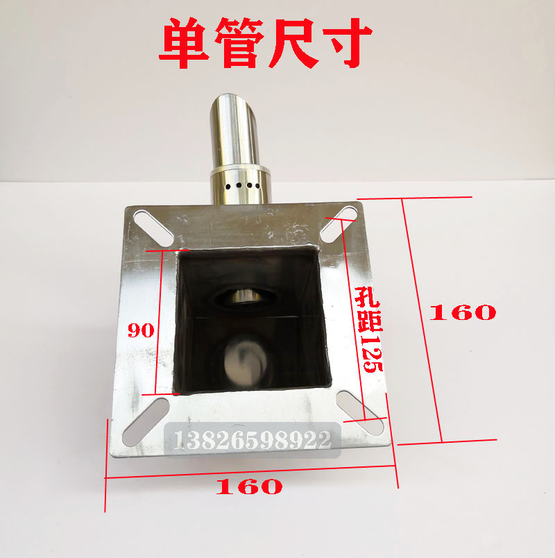 烘料桶吸料盒不锈钢上料管单双管吸料桶配件干燥机吸上料盒包邮-图0