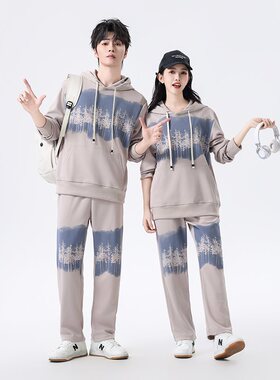春季情侣套装运动休闲套装经典百搭