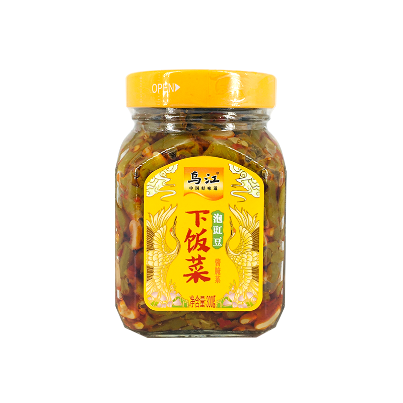 重庆乌江涪陵榨菜泡豇豆酸豆角300g正宗咸菜红油口口脆下饭菜香辣 - 图3