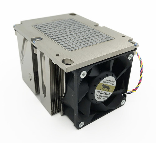 金钱豹2U侧吹LGA3647  长方形 正方形铜底四热管CPU散热器风扇 - 图3