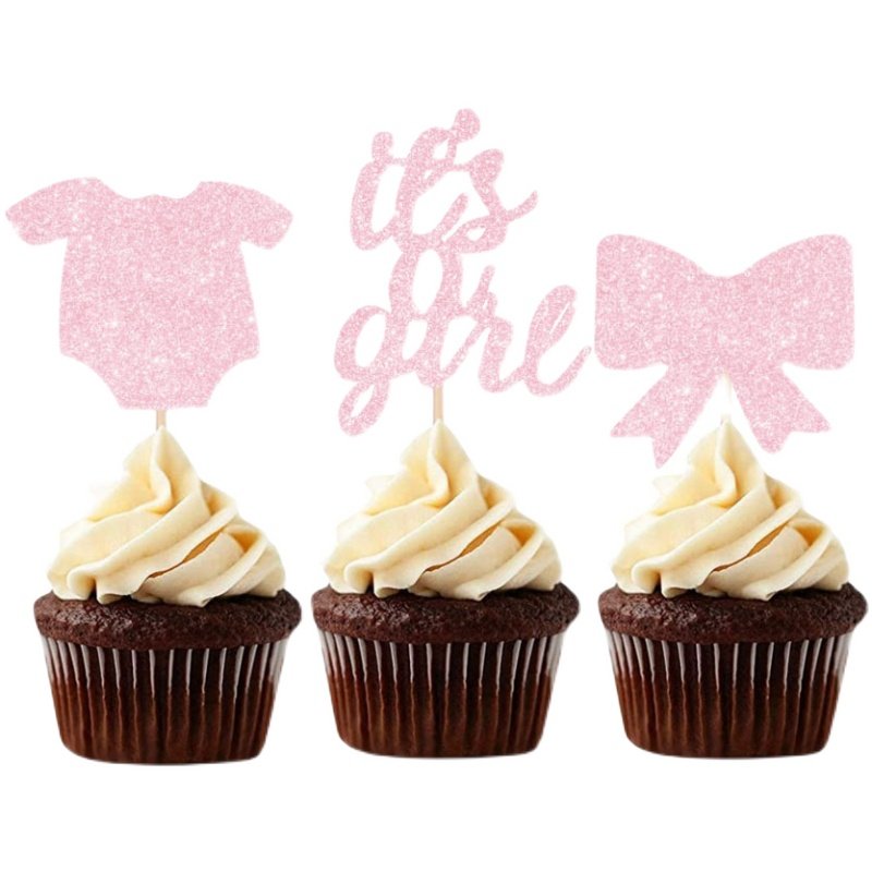 Baby shower 纸杯蛋糕装饰插牌it's a boy girl迎婴派对布置插件,淘宝优惠券,粉丝福利购,淘宝优惠卷