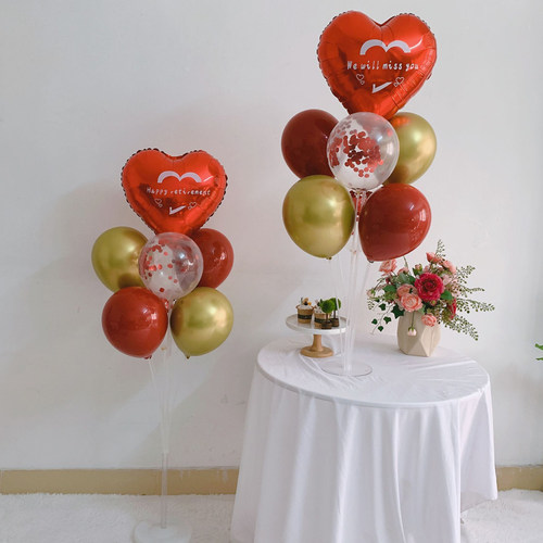 we will miss you同事领导干部离职欢送会仪式派对发光桌飘气球 - 图1