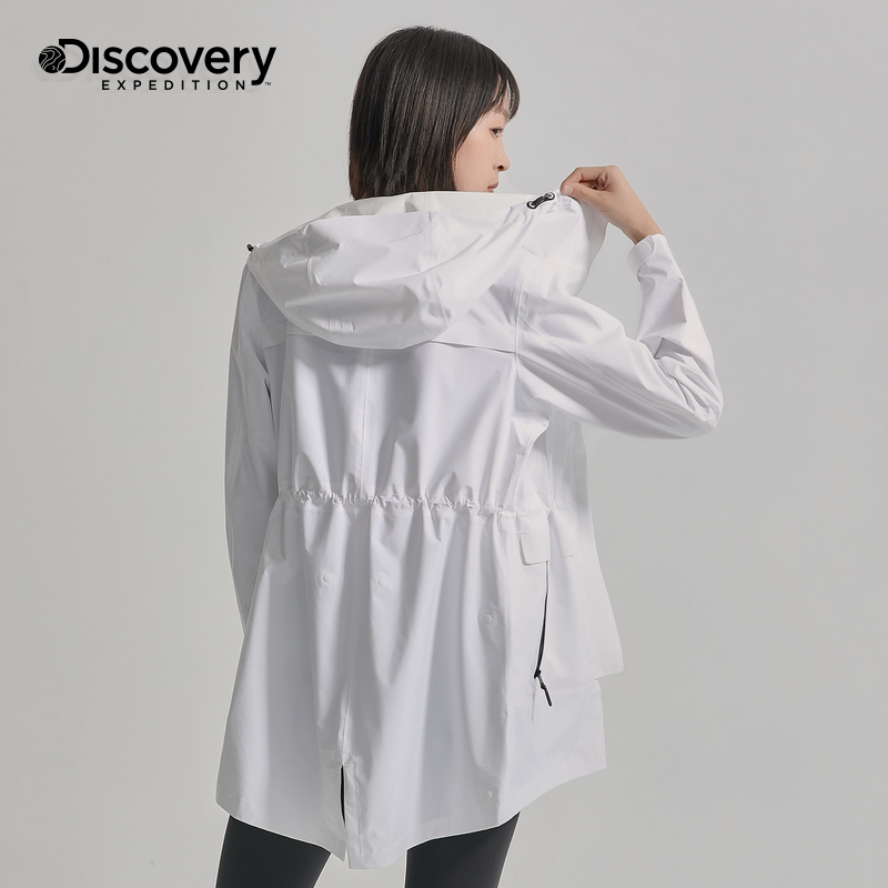 Discovery春秋新品冲锋衣女户外潮牌风衣外套薄款防水防风夹克 - 图0