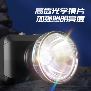 久量户外LED头灯头戴式强光充电超亮钓鱼野外矿灯超长续航照明灯