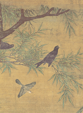 佚名瑞莲翎毛图花鸟画