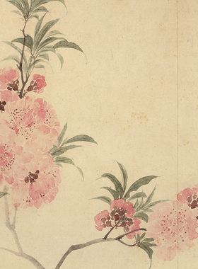 清代恽寿平春花八开图没骨花鸟图复制品高清艺术微喷画心临摹画稿