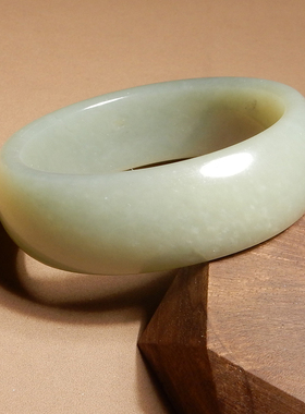 方言和田玉新疆油润高脂蓝色手镯