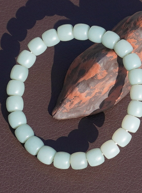 方言和田玉近矿料高脂糯蓝调手串