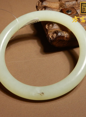 方言和田玉新疆温润淡黄口料手镯