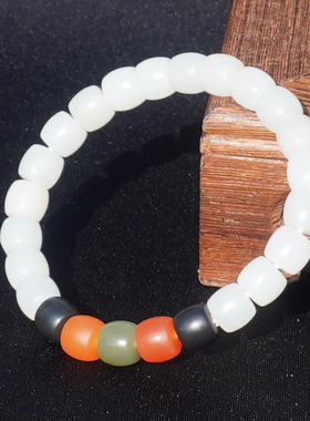 方言品牌新疆且末老坑料白玉手串