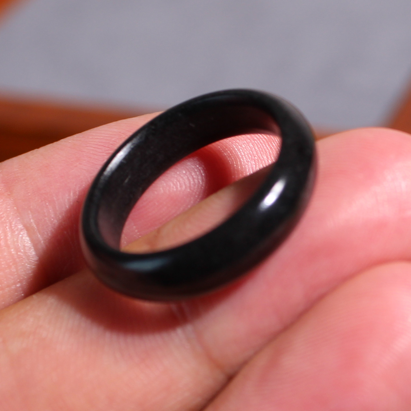 Yuxi Jewelry Hetian Jade Seed Material 18mm Ring Ring
