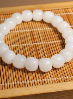 方言和田玉冰底细腻羊脂白玉手串