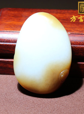 方言收藏级新疆且末料糖羊脂白玉肉质高细高油高糯观音吊坠挂件O8