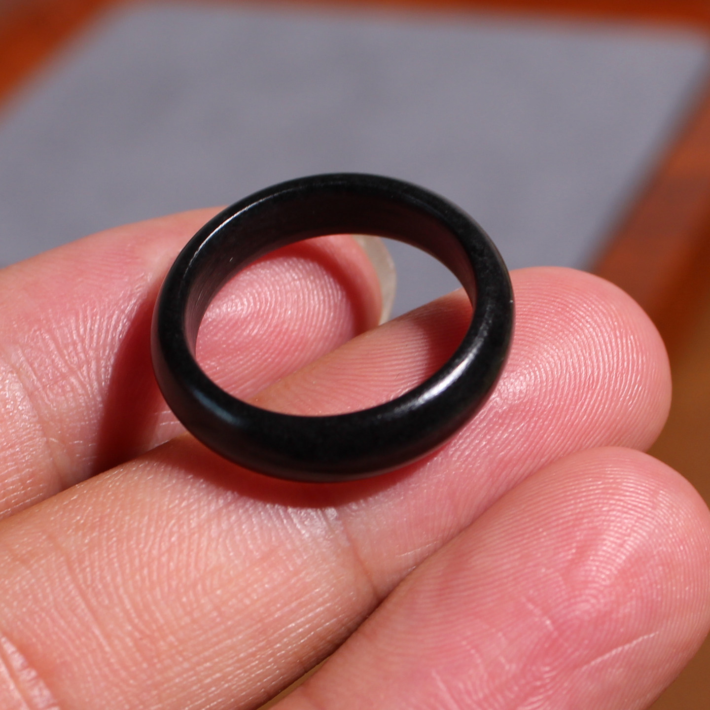 Yuxi Jewelry Hetian Jade Seed Material 18mm Ring Ring