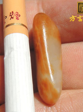 方言老熟红金沁皮高内润黄白种珍稀俏色名品金包银原石籽料玩料F