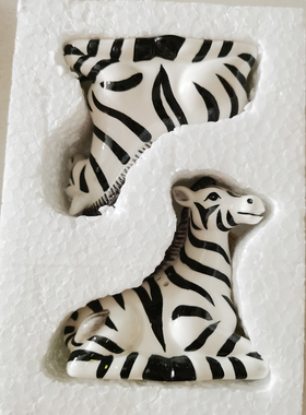 时尚可爱卡通兔小鸡椒盐罐家居装饰陶瓷2件套兔年礼物餐桌小摆件