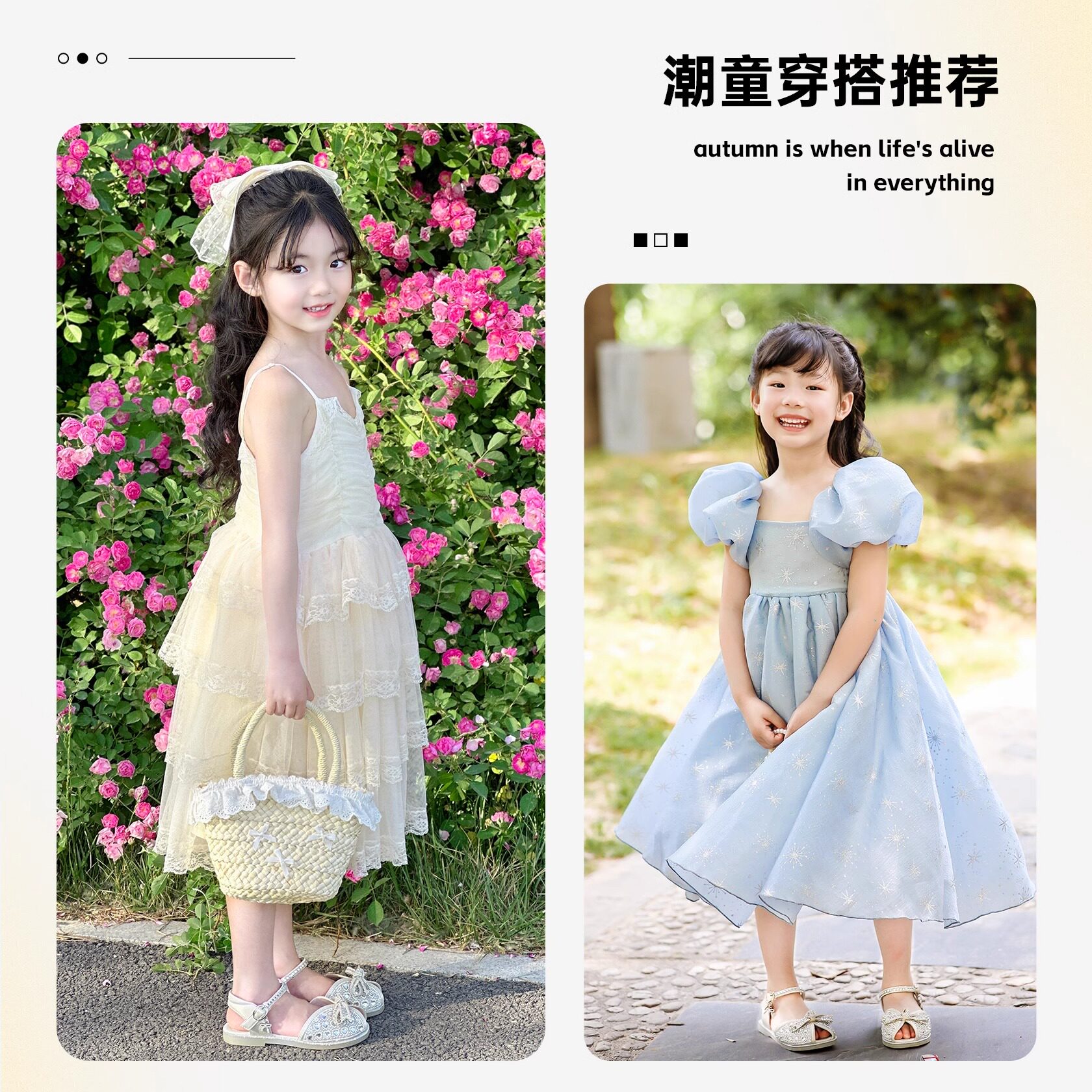 Genuine leather girls sandals princess crystal slippers