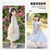 Genuine leather girls sandals princess crystal slippers