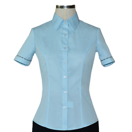 2019新款中国邮政储蓄银行短袖女装衬衫邮局工作服半袖衬衣夏制服 - 图0