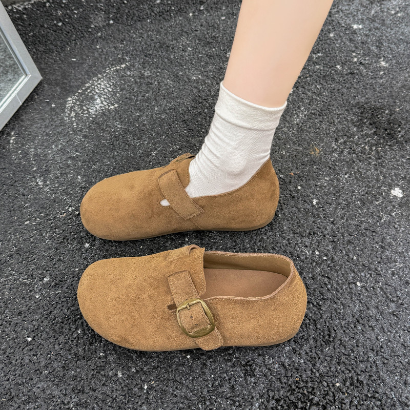 大码勃肯鞋女鞋41到43厚底新款复古单鞋舒适平底一脚蹬全包博肯鞋,淘宝优惠券,粉丝福利购,淘宝优惠卷